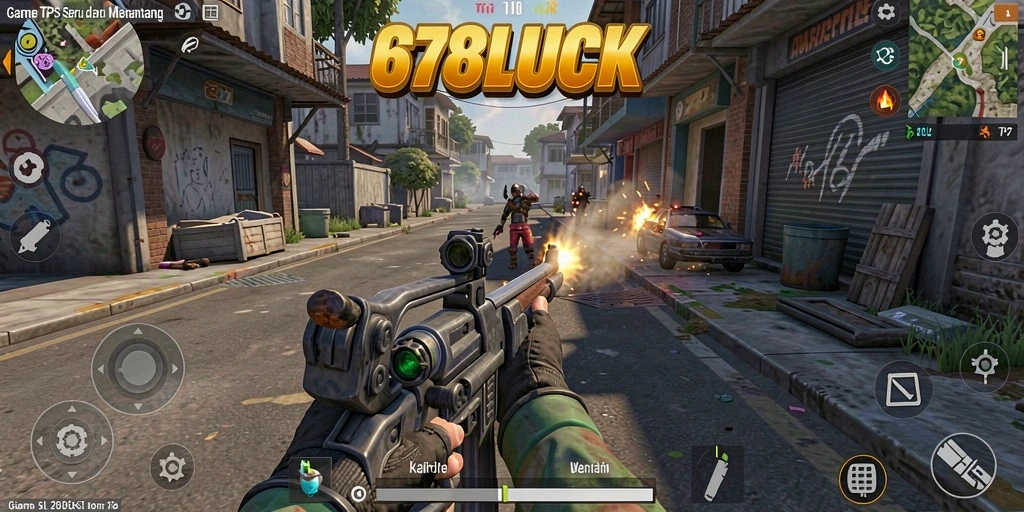 Gameplay seru dalam pertempuran TPS yang intens.