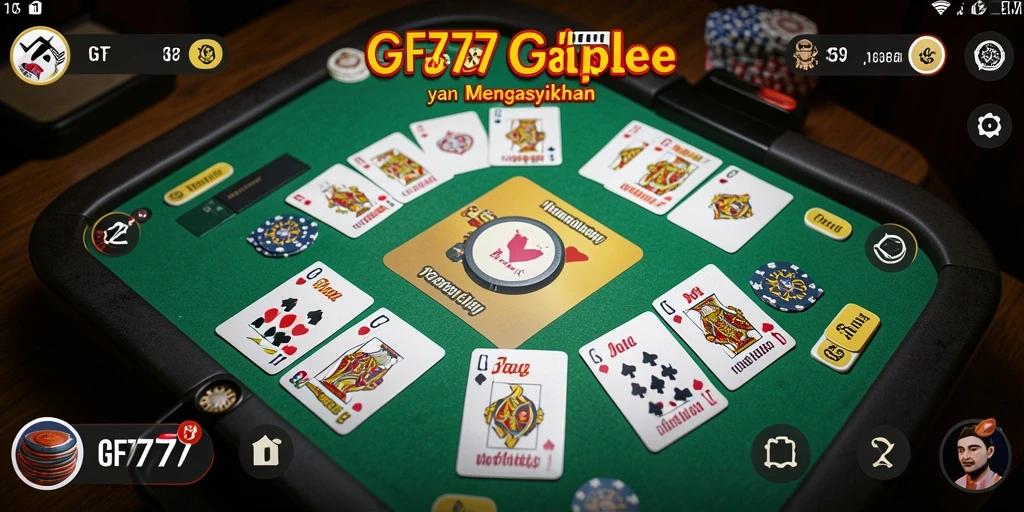 Tampilan gameplay Gaple yang seru dan interaktif.