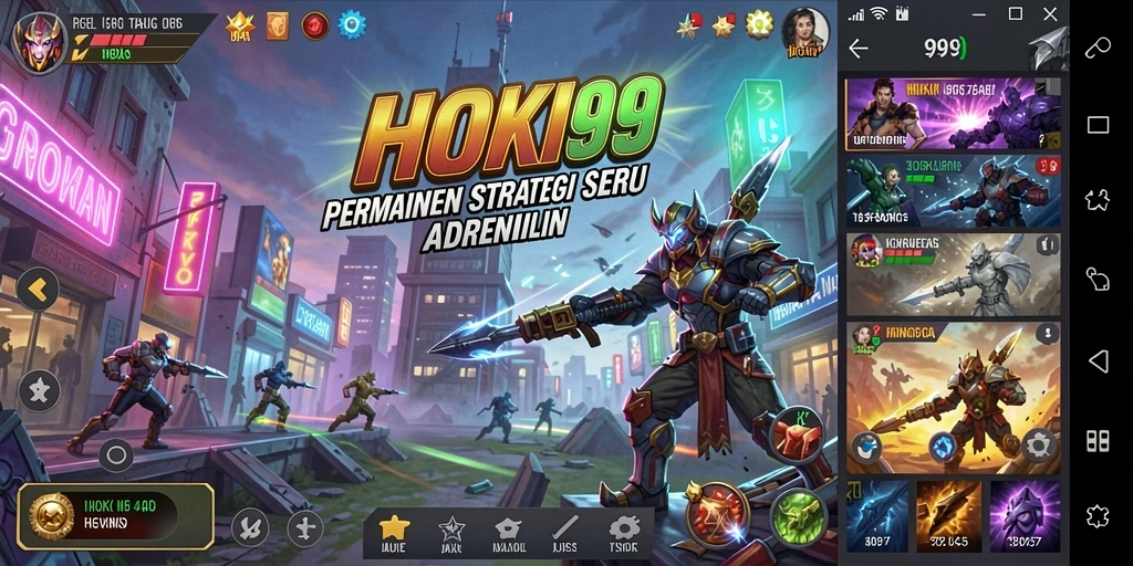 Tangkapan layar gameplay HOKI99 menampilkan strategi seru dalam pertempuran.