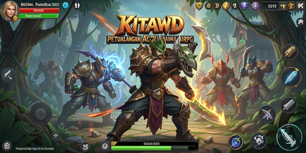 Gameplay seru dengan aksi dan sihir yang mendebarkan.