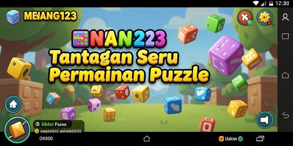Screenshot MENANG123 menampilkan gameplay seru dan tata letak puzzle yang jelas.