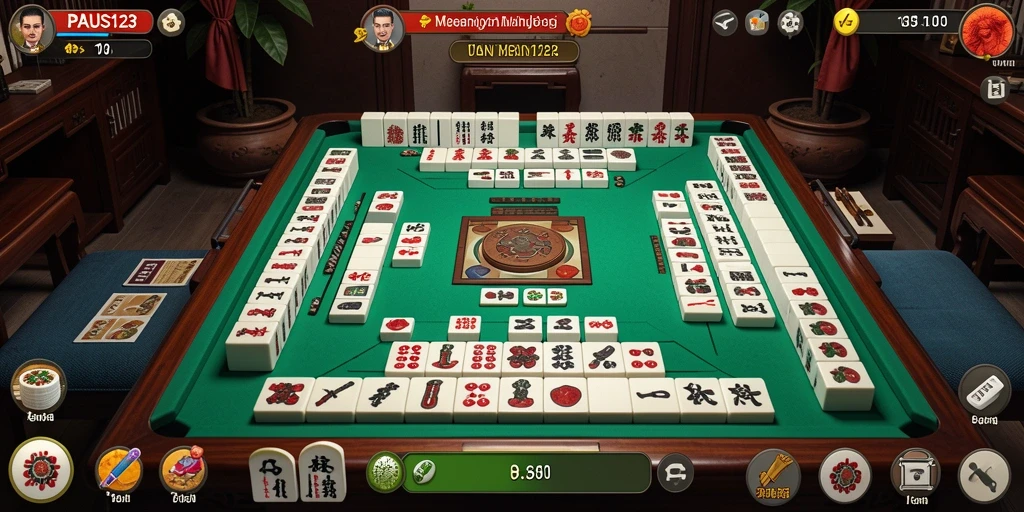 Tampilan gameplay PAUS123 yang menampilkan tantangan Mahjong yang mendebarkan.