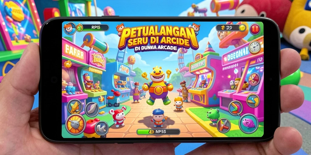 Screenshot RP55 menampilkan gameplay yang dinamis dan penuh aksi di dunia Arcade.