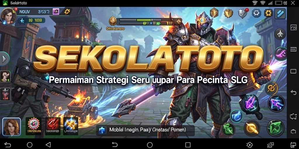 Tampilan gameplay menarik dari SEKOLAHTOTO dengan sekolah yang dikelola.