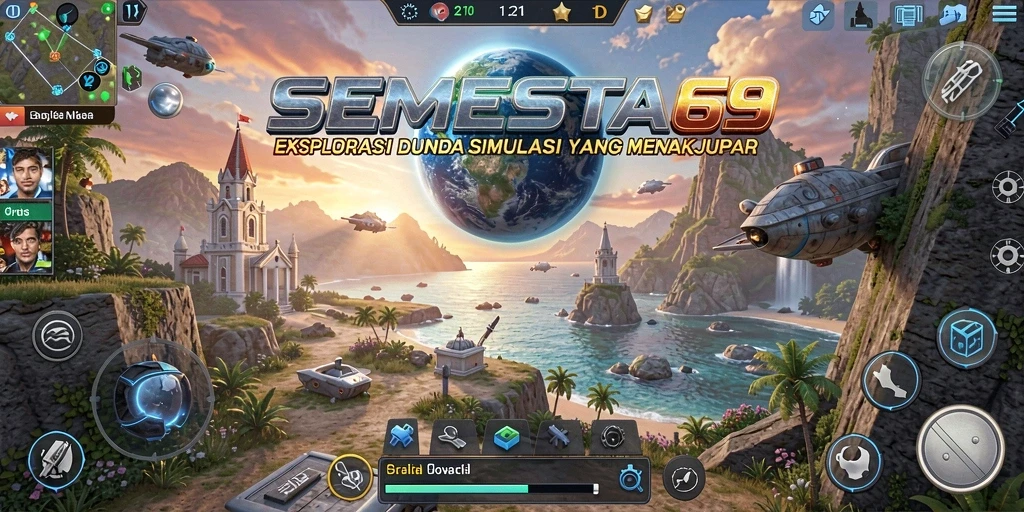 Tampilan aksi gameplay SEMESTA69 yang mendebarkan dan menantang.