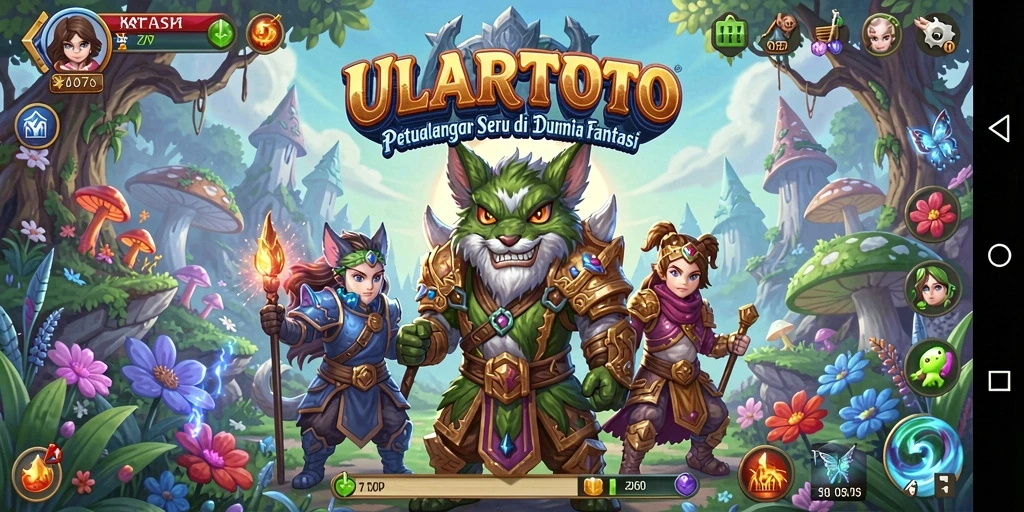 Tampilan gameplay ULARTOTO yang seru dan menegangkan dalam petualangan.