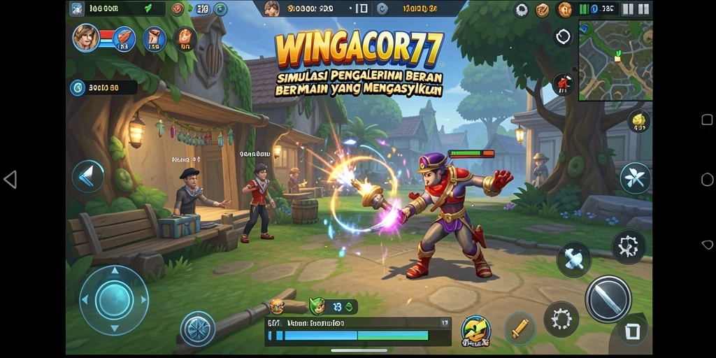 Tampilan permainan <strong>WINGACOR77</strong> yang menakjubkan dengan grafis realistis.