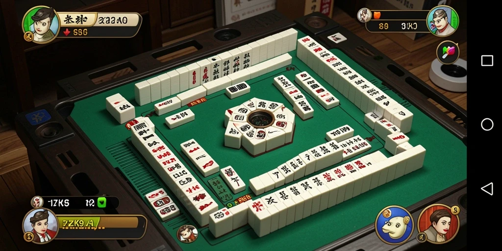 Screenshot gameplay ZK9 menampilkan tantangan Mahjong yang seru.